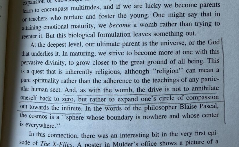 As with the womb, the…
